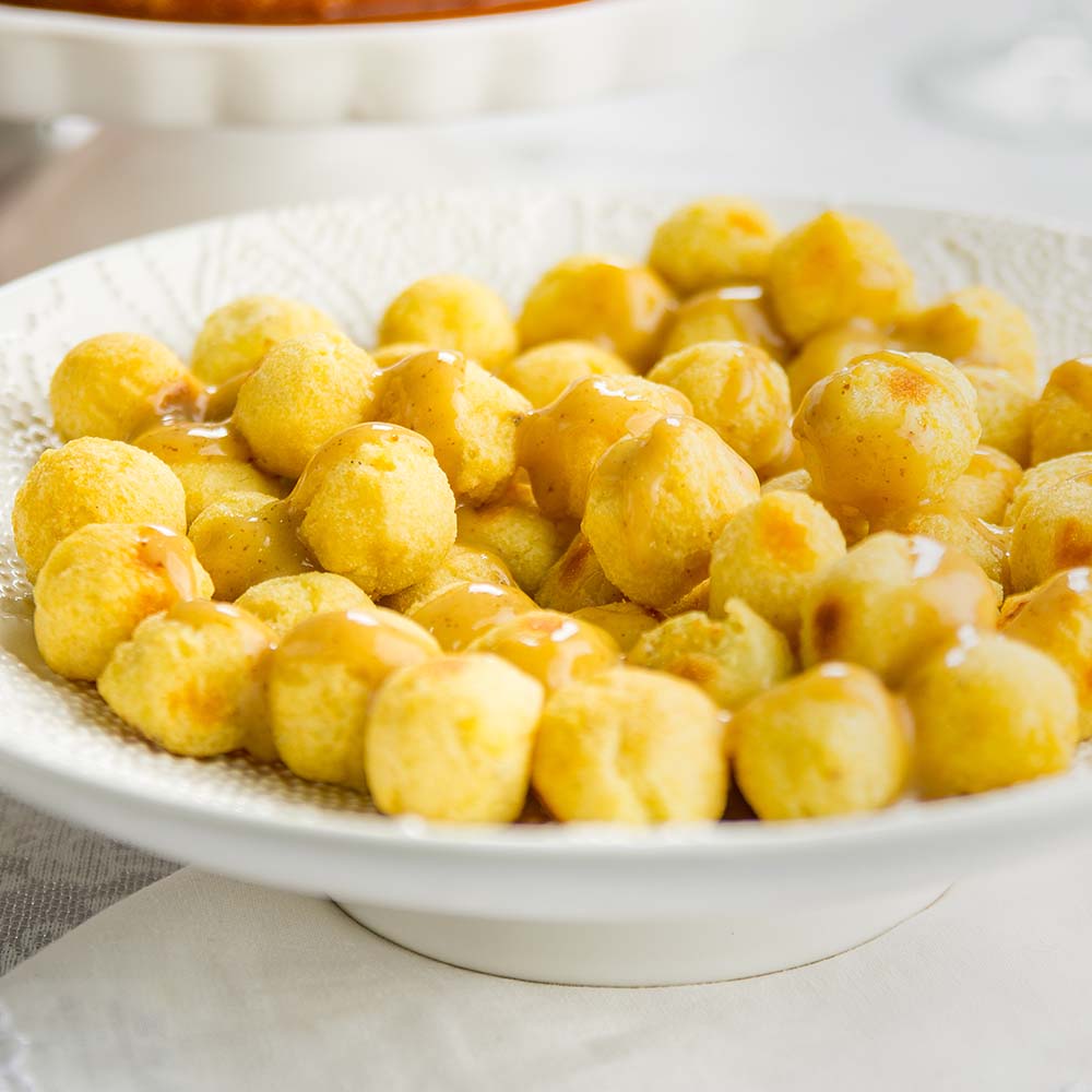 Receita de Batata noisettes com molho de mostarda de mel